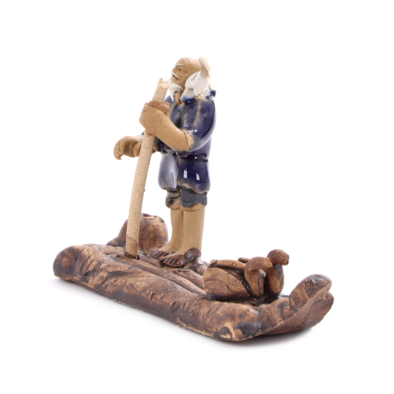 Fischer auf Floss